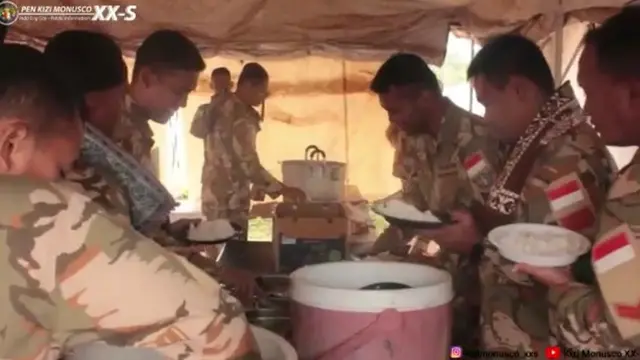 Suasana Lebaran Pasukan Garuda XX-S Monusco di Kongo