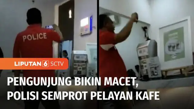 Seorang polisi di Bandar Lampung mengamuk di sebuah kafe. Polisi itu marah karena kendaraan pengunjung kafe yang parkir sembarangan, sehingga menimbulkan kemacetan.