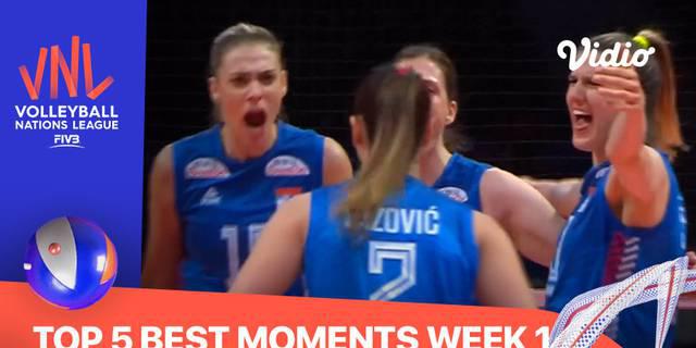 VIDEO: 5 Momen Terbaik di Volleyball Nations League Putri Pekan Pertama, Salah Satunya Laga Seru antara Thailand Vs China