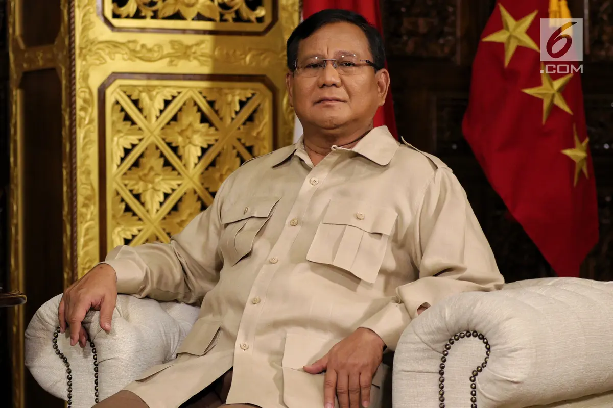 Letnan Jenderal (Purn) Prabowo Subianto Djojohadikusumo. (Liputan6.com/Johan Tallo)