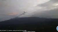 Gunung Semeru erupsi Tinggi Letusam Capai 600 Meter (Istimewa)