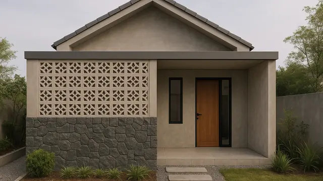 8 Model Rumah Sederhana Tipe 21 dengan Teras Roster yang Kini Tren di 2025, Estetik & Fungsional