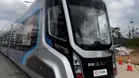 Sarana Trem Otonom (Autonomous Rail Transit - ART) telah siap diuji Coba di Ibu Kota Nusantara (IKN). (Dok. Kemenhub)