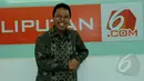 Ketua Umum DPP Partai Persatuan Pembangunan (PPP) Romahurmuziy usai melakukan wawancara khusus di kantor Liputan6.com, Jakarta, Kamis (12/2/2015). (Liputan6.com/Faisal R Syam)