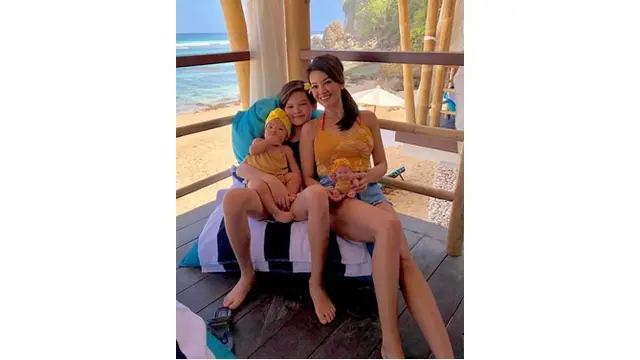 Armand juga akrab dengan putri kecil Farah Quinn ini.