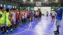 Pelatihan yang diberikan pebasket NBA, Marvin Williams dalam rangka kegiatan Junior NBA. (Bola.com/Vitalis Yogi Trisna)