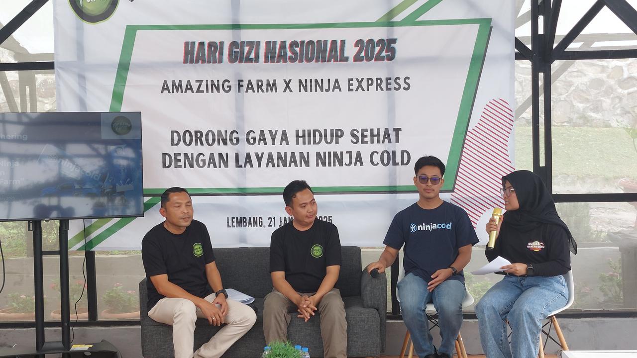 Hari Gizi Nasional 2025, Ninja Cold dan Amazing Farm Promosikan Pola Hidup Sehat di Indonesia