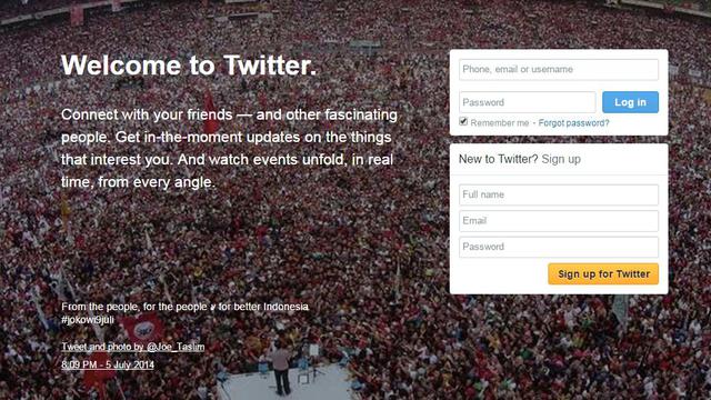 Raisa Jokowi Eksis Di Background Laman Muka Twitter Versi Web Tekno Liputan6 Com