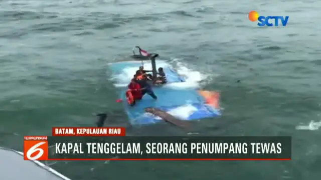 Dihantam Ombak, Kapal Kayu Angkut 13 Penumpang di Riau Tenggelam