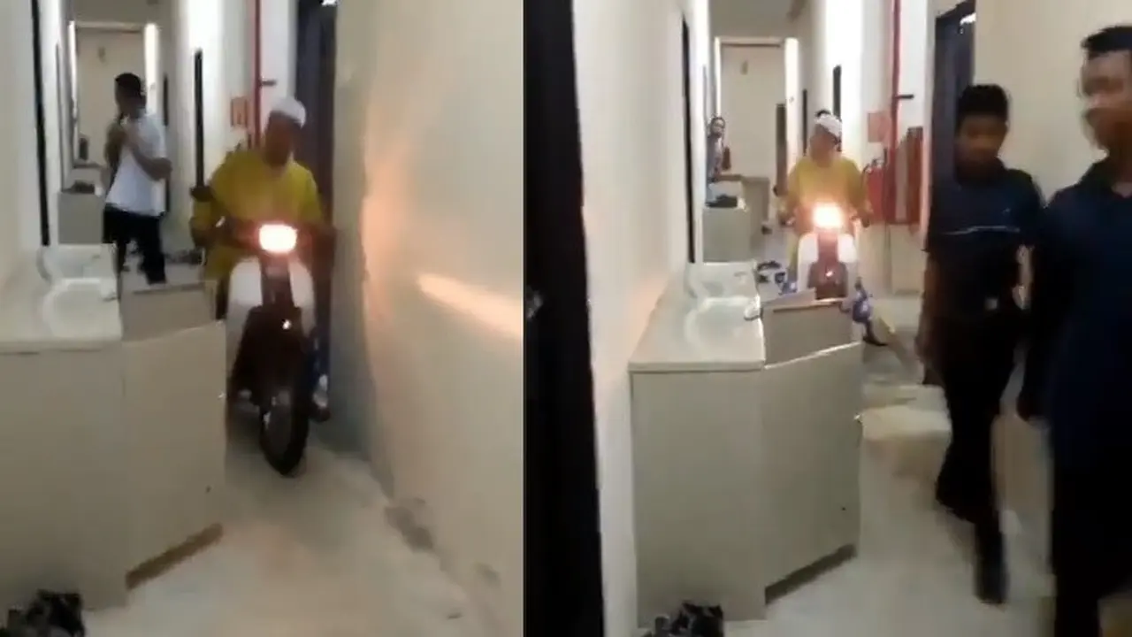 cara unik ustaz bangunkan sahur para santri
