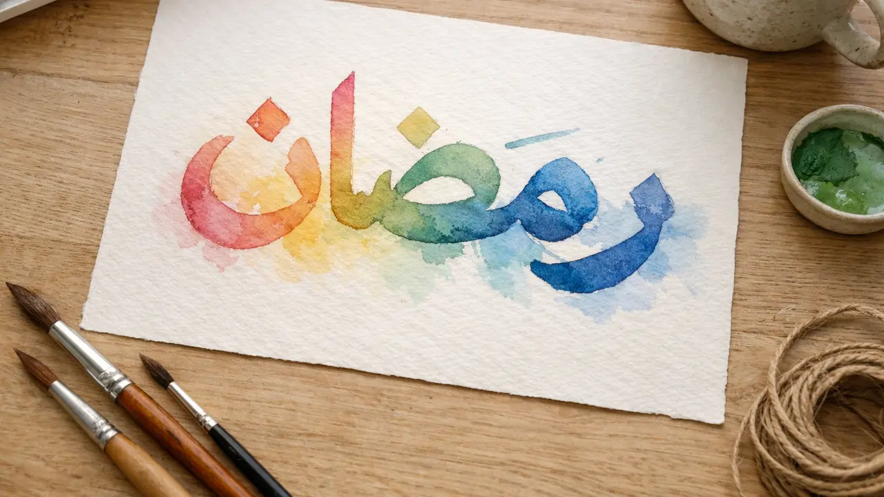 Variasi Tulisan Ramadhan untuk Poster (Foto: ChatGPT)