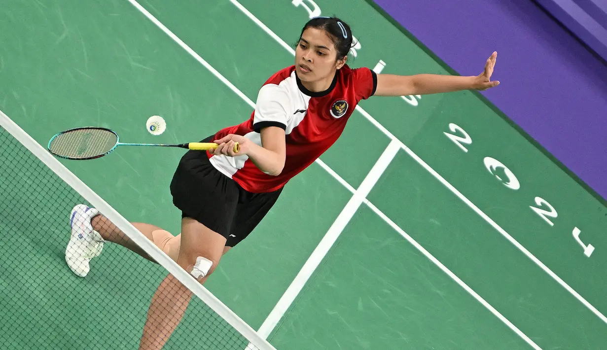 An Se Young bangkit dan berhasil menyamakan kedudukan setelah memenangi set kedua 21-13. (ARUN SANKAR/AFP)