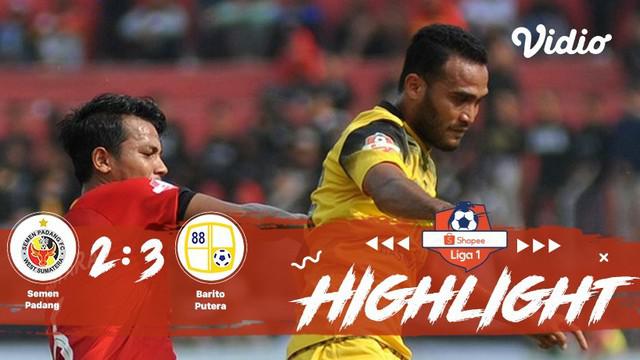 Pertandingan #ShopeeLiga1, antara #SemenPadangFC VS #BaritoPutera yang berlangsung di Stadion Haji Agus Salim (Kompleks Olahraga d...