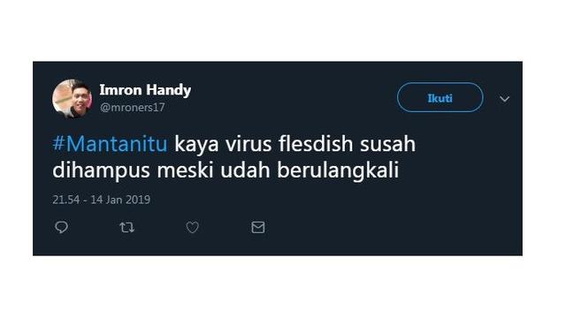 cuitan tentang mantan (foto: twitter/@mroners17)