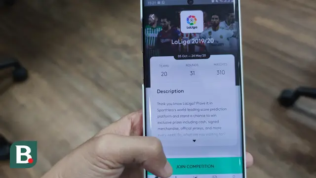Aplikasi prediksi sepakbola LaLiga SportsHero