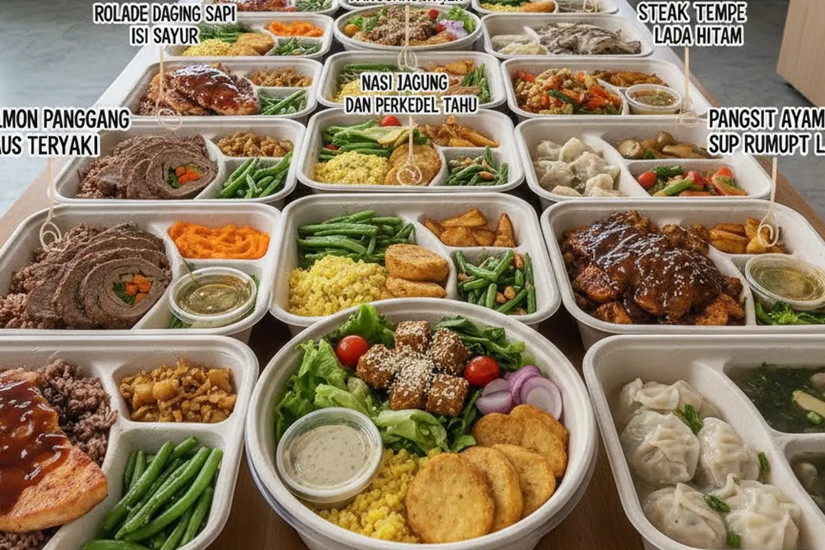 Menu catering sehat (Gemini AI)