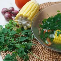 Resep sayur bening daun kelor dan jagung./Copyright&nbsp;shutterstock.com/g/mamingsphoto
