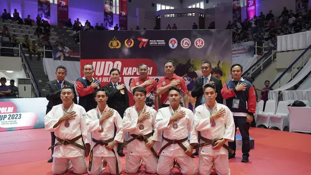 Kontingen Sulawesi Tenggara di Kejurnas Judo Jakarta.(Liputan6.com/Ahmad Akbar Fua)
