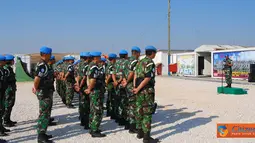 Citizen6, Lebanon: Peringatan ini diikuti oleh personel Polisi Militer Angkatan Laut dan Polisi Militer Angkatan Udara digelar di Markas Sector East Military Police Unit, Gajah Mada Base, UN Posn 7-3, Lebanon Selatan. (Pengirim: Badarudin Bakri)