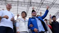 Rhoma Irama hadir dalam kampanye akbar Partai Amanat Nasional (PAN) di Cianjur, Jawa Barat. (Istimewa)