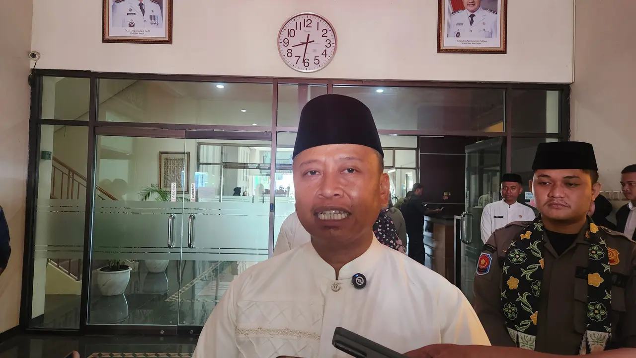 Wali Kota Depok, Supian Suri di Balaikota Depok.