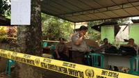 Tempat Pemungutan Suara (TPS) yang hangus dibakar. (Katharina Janur/Liputan6.com)