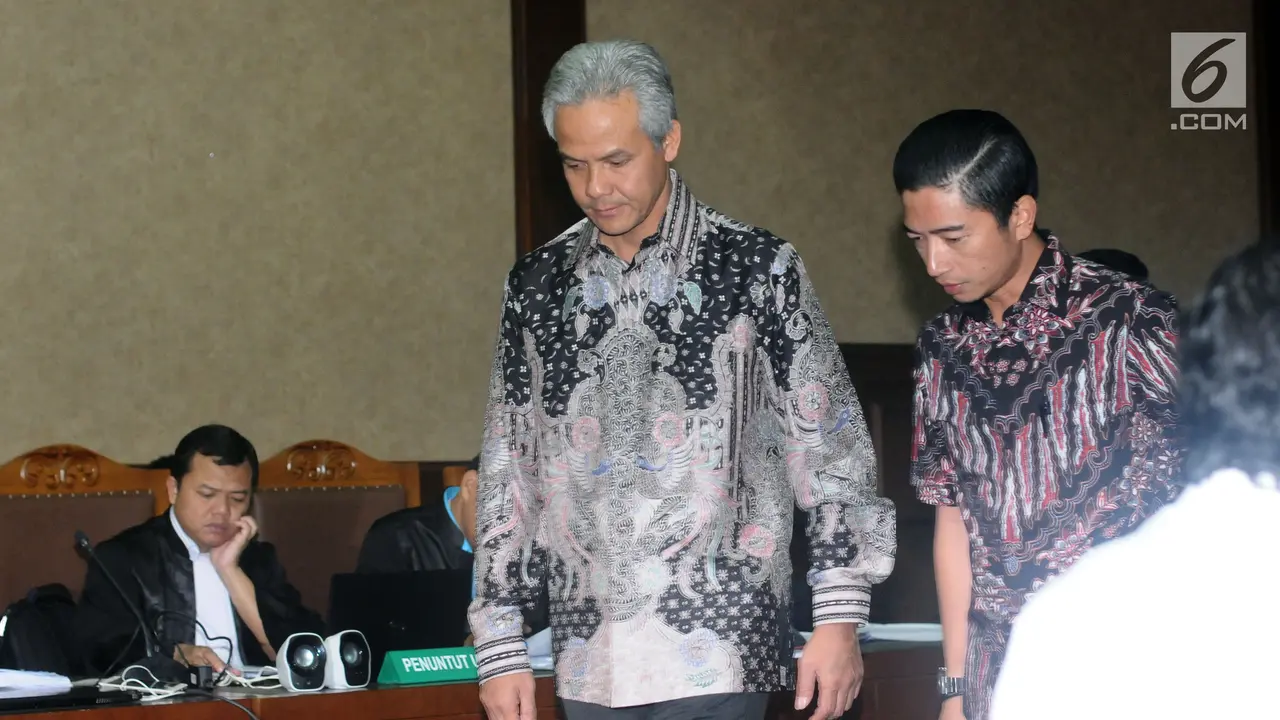 Ganjar Pranowo Bersaksi di Sidang Setya Novanto