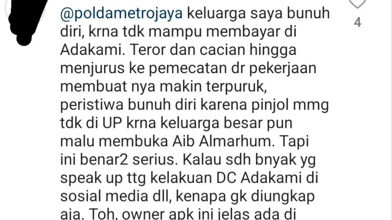 Viral Pria Bunuh Diri Karena Pinjol, Sudah Tiada Keluarga Masih Diteror Debt Collector