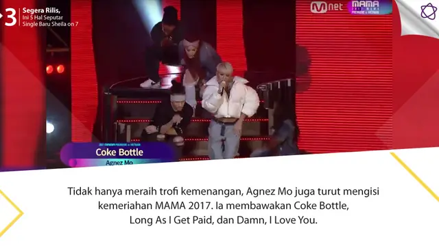 [Bintang] 5 Fakta Kemenangan Agnez Mo di MAMA 2017
