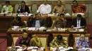 Para anggota Komisi III saat mengikuti Uji kelayakan dan kepatutan calon Kapolri di Komisi III DPR, Jakarta, Kamis (16/4/2015). Proses pengujian berjalan mulus tanpa adanya banyak pertanyaan dari para legislator. (Liputan6.com/Helmi Afandi)