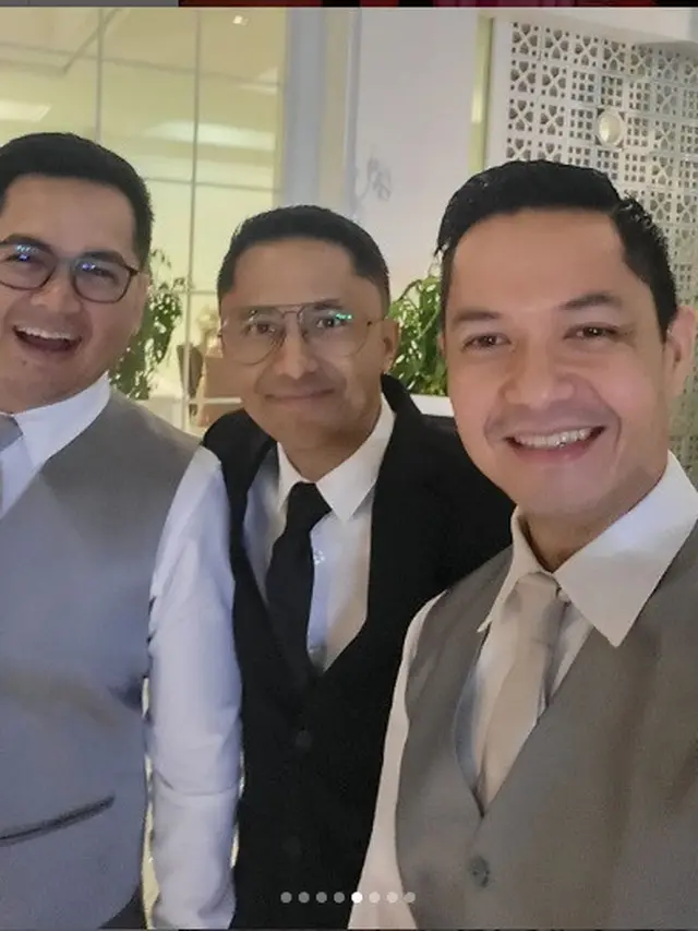 Para artis di pernikahan Sahrul Gunawan dan Dine Mutiara (Foto: Instagram dude2harlino)