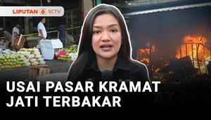 Situasi terkini pascakebakaran Pasar Induk Kramat Jati, Jakarta Timur, akan dilaporkan langsung Auriga Agustina dan Juru Kamera Ahmad Teguh.
