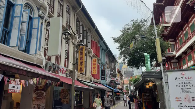 Chinatown di Kota Singapura.