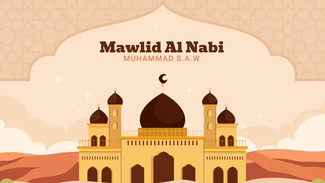 Ilustrasi maulid Nabi Muhammad saw.