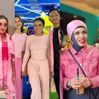 Penampilan Ashanty, Krisdayanti, dan Geni Faruk mencuri perhatian di pesta ultah Ameena Atta. Dengan outfit serba pink, para nenek ini tampil bak remaja. [@ashanty_ash @krisdayantilemos @ka.reys]