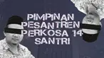 Pimpinan pesantren berinisial HW (36) di Cibiru, Bandung perkosa 14 santri yang sebagian besar di bawah umur sejak 2016.