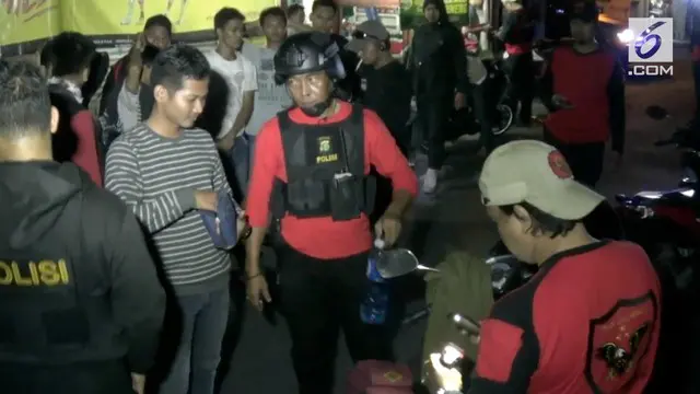Belasan pemuda yang hendak mengikuti ajang balapan liar, terjaring operasi yang digelar Tim Rajawali Polres Metro Jakarta Timur