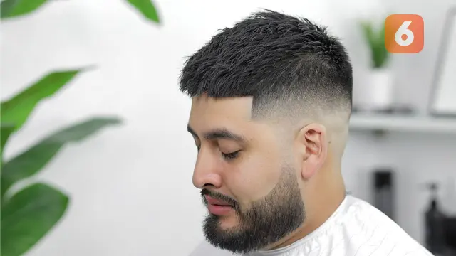 Model rambut Textured Crop Fade