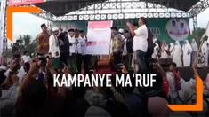 Ma'ruf Amin kembali mendatangi Sampang, Madura untuk berkampanye. Di depan pendukungnya Ma'ruf yakin akan menang 80% di Madura, Jawa Timur.