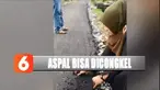 Dia kesal karena bisa mengupas jalanan aspal yang baru 5 hari dikerjakan. Mudahnya Susilawati mengupas aspal menjadi perbincangan di media sosial.