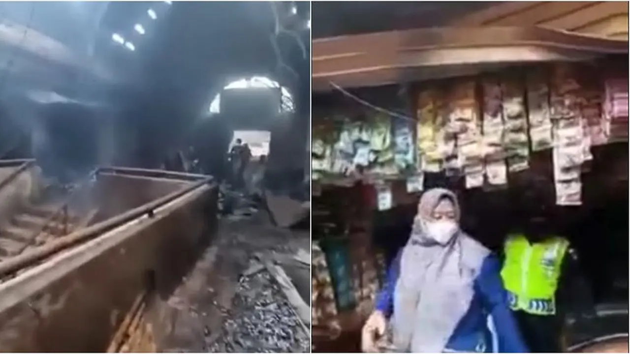 Viral Satu Kios di Pasar Kroya Selamat dari Kebakaran, Dagangan Masih Utuh