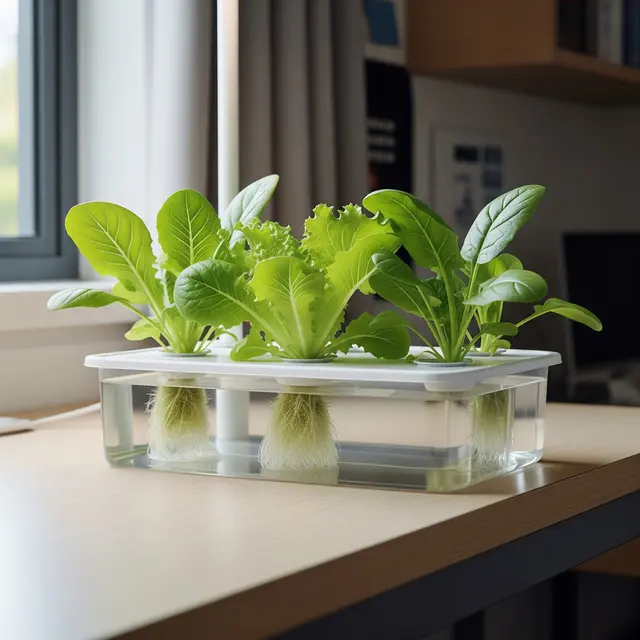 Kebun Hidroponik Minimalis di Kamar Kos Tanpa Ribet dan Tanpa Tanah (AI)