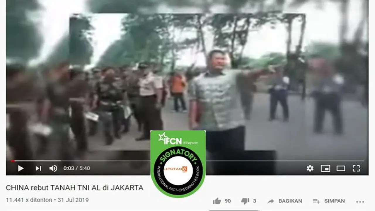 [Cek Fakta] Gambar Tangkapan Layar Video Eksekusi Lahan