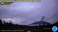 Gunung Ibu kembali erupsi pada Senin sore (1/7/2024), pukul 17.58 WIT. (Liputan6.com/ Dok PVMBG)
