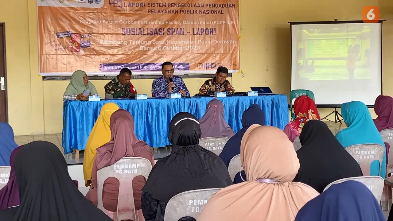 Sosialisasi SP4N-Lapor di Derawan