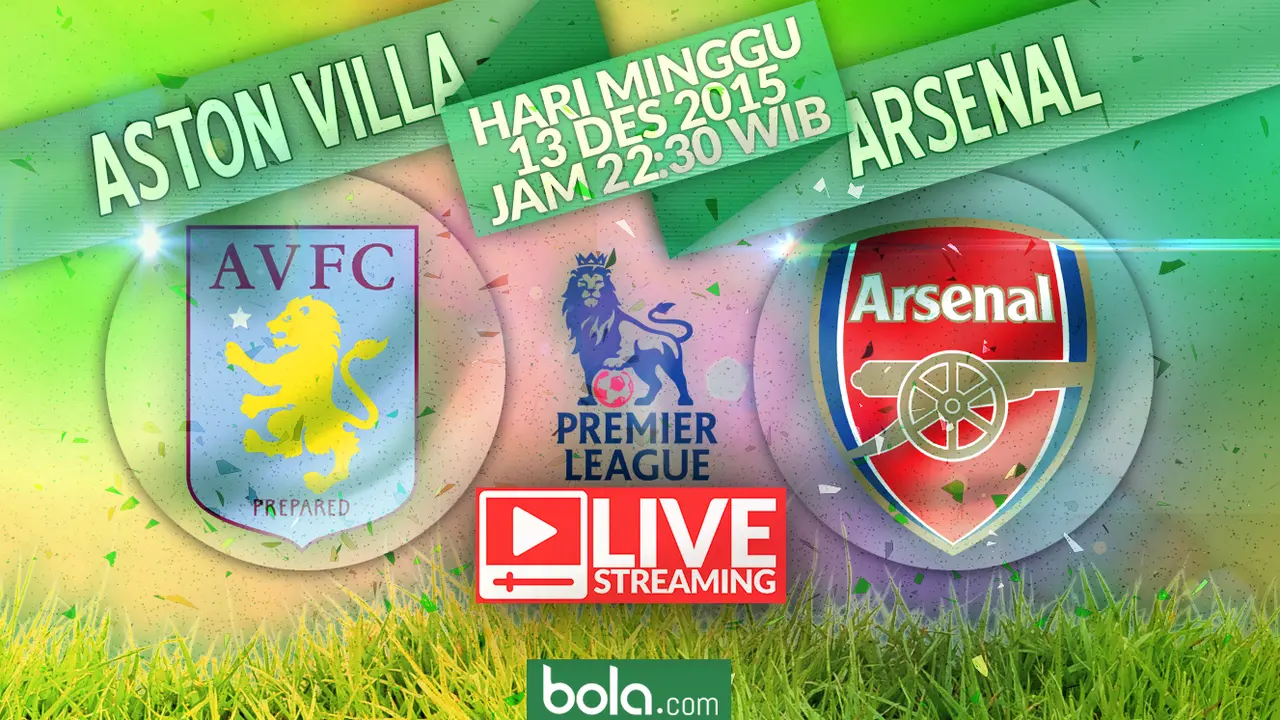 Aston Villa vs Arsenal (Bola.com/Samsul Hadi)