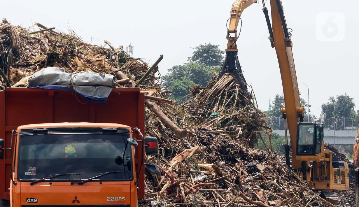 Rata-rata sampah tersebut berupa potongan bambu dan kayu. (Liputan6.com/Herman Zakharia)