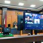 Sidang vonis di Pengadilan Negeri Bangkinang terhadap Ketua Kopsa-M, Anthony Hamzah. (Liputan6.com/M Syukur)