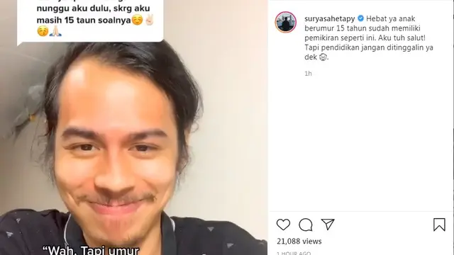 Surya Sahetapy (Foto: Instagram/@suryasahetapy)