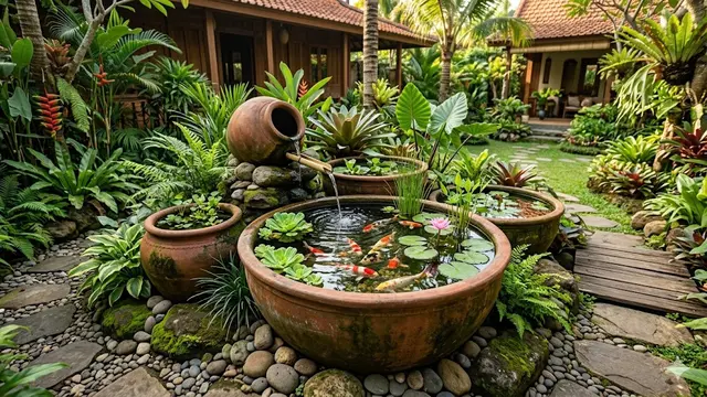Inspirasi Kolam Ikan dari Bak Bekas yang Tampil seperti Taman Mahal